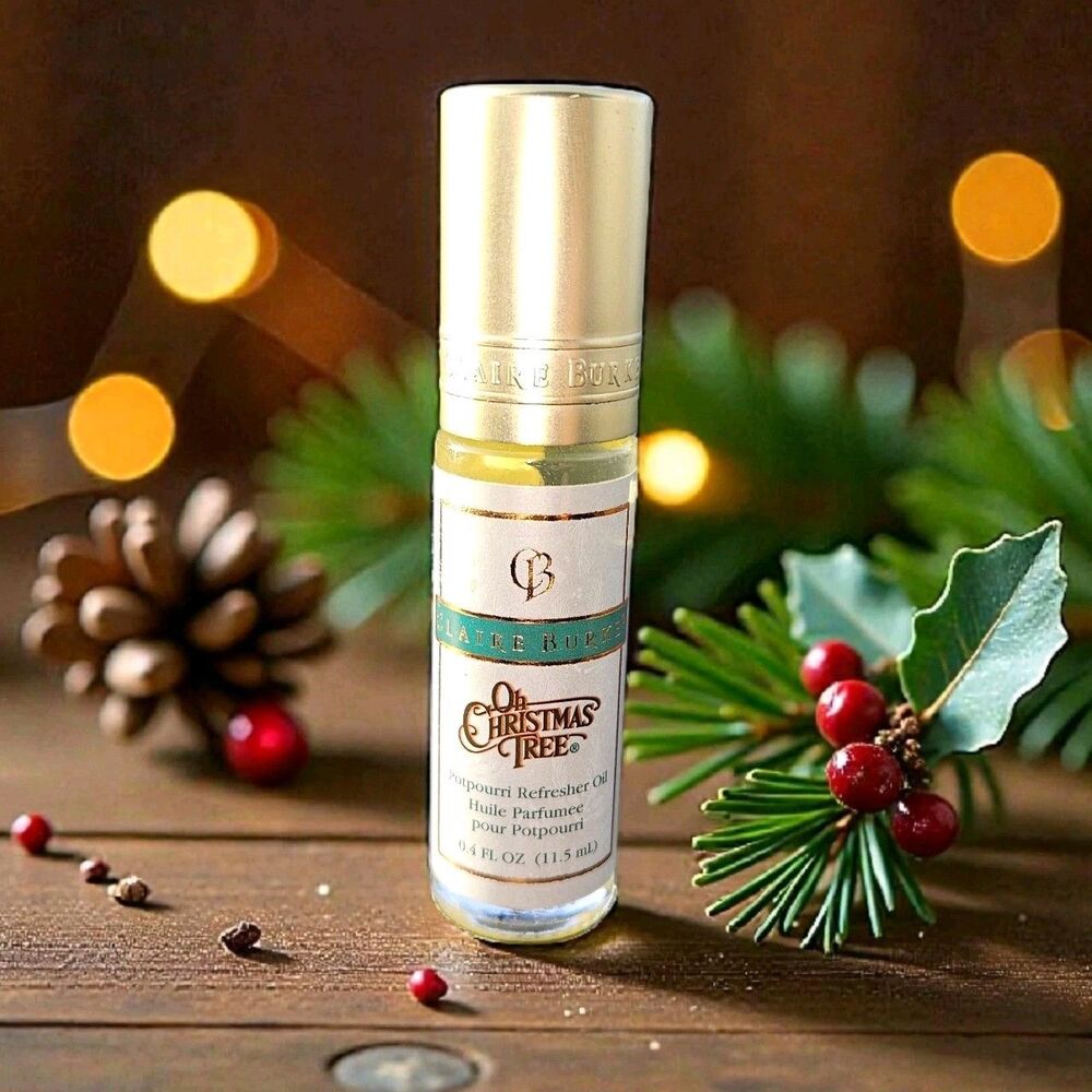 CLAIRE BURKE Home Fragrance Oil  Potpourri Refresher .4 oz OH CHRISTMAS TREE